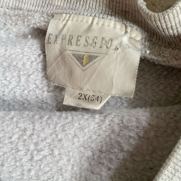 Vintage 90s Drag Racing Gray Crewneck Sweatshirt XXL Funny Car Distressed Baggy - Picture 3 of 9